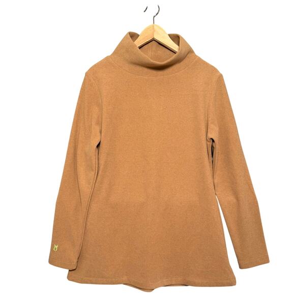 Dudley Stephens Camel Fleece Park Slope Turtleneck Pullover – Women’s Small - Picture 1 of 13